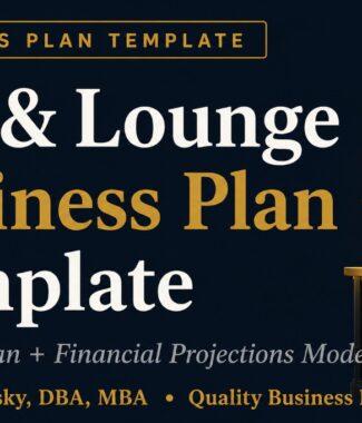 Bar and Lounge business plan template and projections