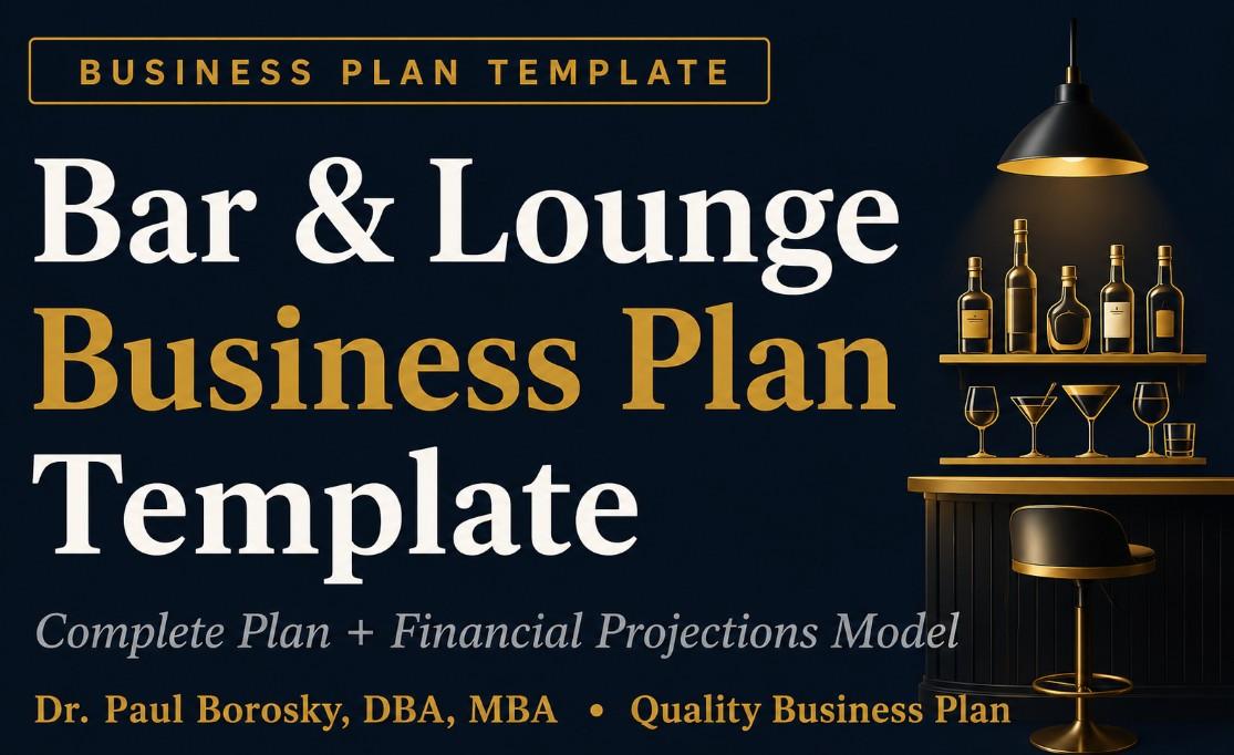 Bar and Lounge business plan template and projections