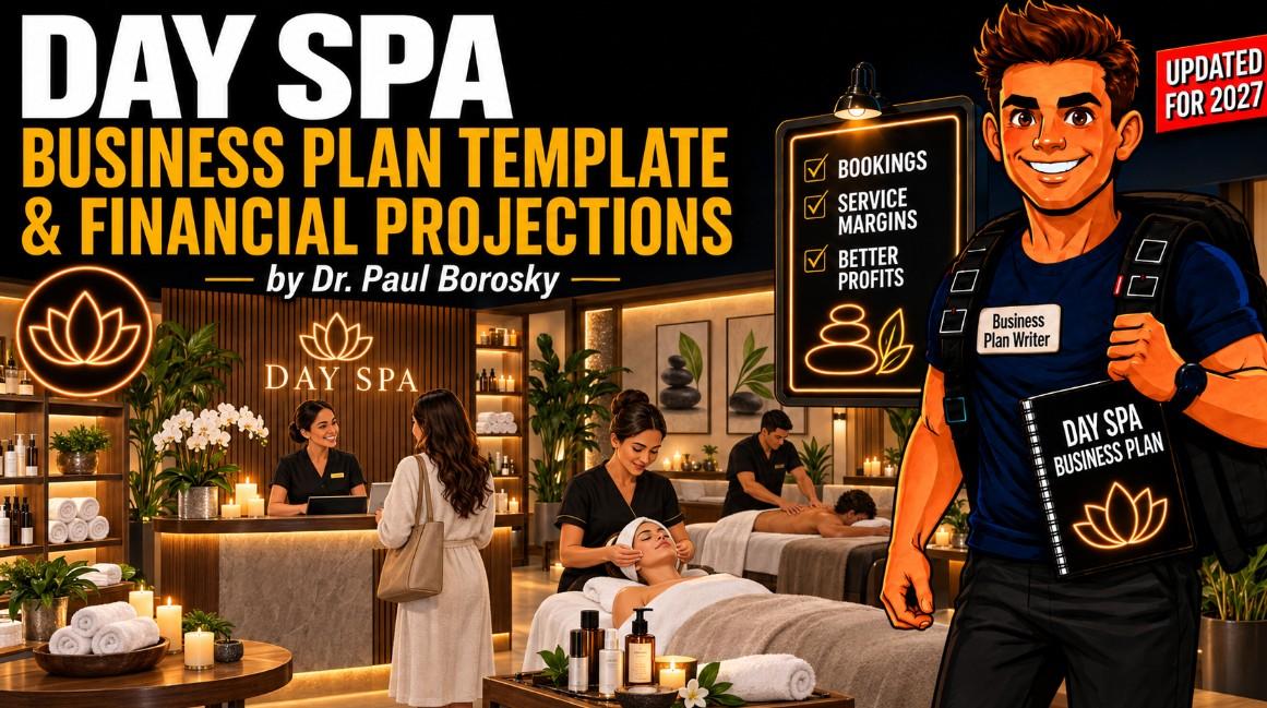 Day Spa business plan template and financial projections